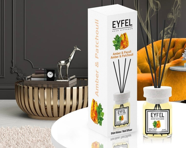 EYFEL Reed Diffuser for Home 120ml (amber and patchouli)