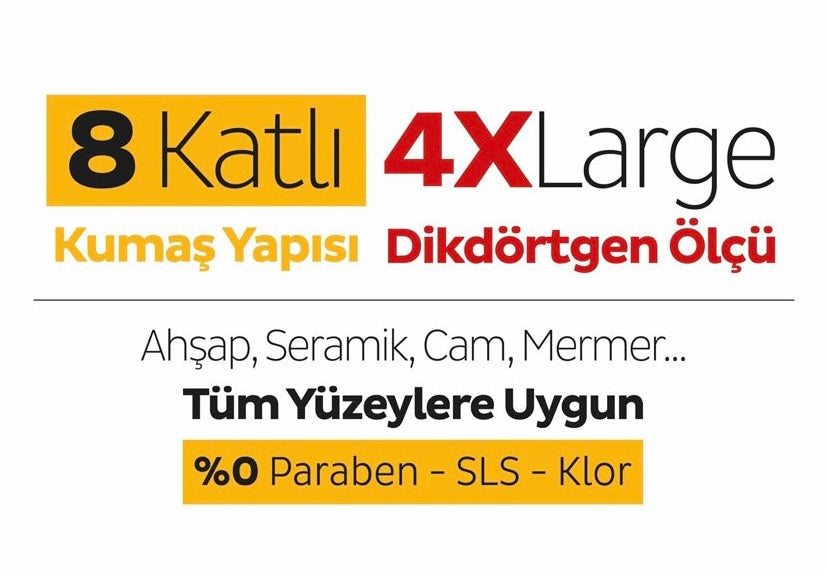 Mopa Uyumlu 4XL Sleepy Easy Clean Yellow ✖️4 Pack