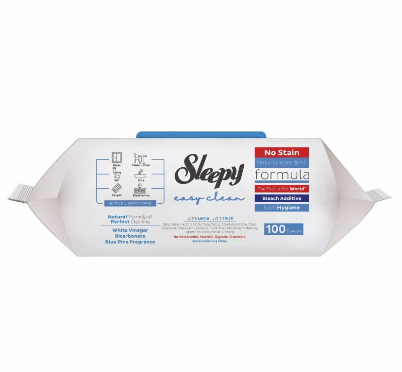 Sleepy Easy Clean Surface  Cleaning Towel Bleach