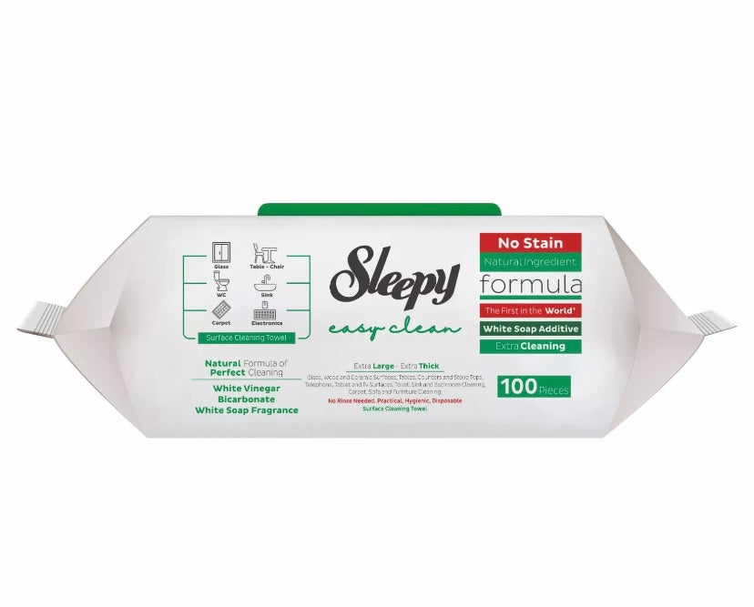 Sleepy Easy Clean Surface  Cleaning Towel White Soap