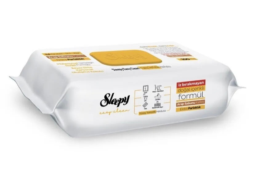 Sleepy Easy Clean Surface Cleaning Towel Soft Soap ×6 Packs